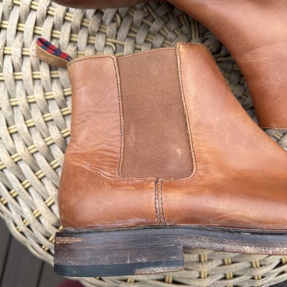 Polo Ralph Lauren Leather Newent Chelsea Boots Men's 9.5 D Brown Saddle 1934 F13 - Picture 6 of 16